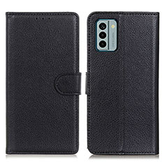 Funda de Cuero Cartera con Soporte Carcasa A03D para Nokia G22 Negro