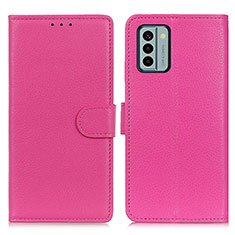 Funda de Cuero Cartera con Soporte Carcasa A03D para Nokia G22 Rosa Roja