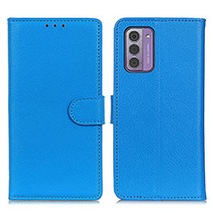 Funda de Cuero Cartera con Soporte Carcasa A03D para Nokia G310 5G Azul Cielo