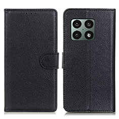 Funda de Cuero Cartera con Soporte Carcasa A03D para OnePlus 10 Pro 5G Negro