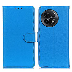 Funda de Cuero Cartera con Soporte Carcasa A03D para OnePlus Ace 2 5G Azul Cielo