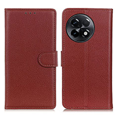 Funda de Cuero Cartera con Soporte Carcasa A03D para OnePlus Ace 2 Pro 5G Marron