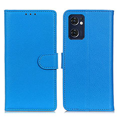 Funda de Cuero Cartera con Soporte Carcasa A03D para OnePlus Nord CE 2 5G Azul Cielo