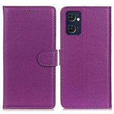 Funda de Cuero Cartera con Soporte Carcasa A03D para OnePlus Nord CE 2 5G Morado