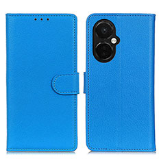 Funda de Cuero Cartera con Soporte Carcasa A03D para OnePlus Nord CE 3 Lite 5G Azul Cielo