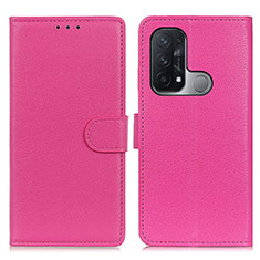 Funda de Cuero Cartera con Soporte Carcasa A03D para Oppo Reno5 A Morado