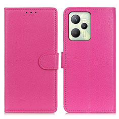 Funda de Cuero Cartera con Soporte Carcasa A03D para Realme Narzo 50A Prime Rosa Roja