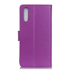 Funda de Cuero Cartera con Soporte Carcasa A03D para Samsung Galaxy A02 Morado