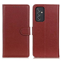 Funda de Cuero Cartera con Soporte Carcasa A03D para Samsung Galaxy A05s Marron