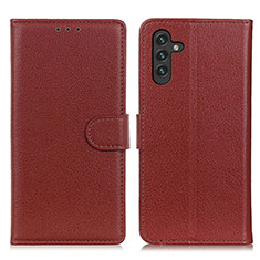 Funda de Cuero Cartera con Soporte Carcasa A03D para Samsung Galaxy A13 5G Marron