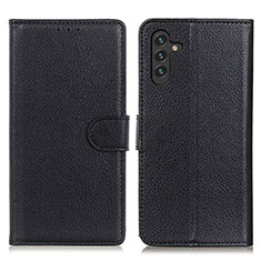 Funda de Cuero Cartera con Soporte Carcasa A03D para Samsung Galaxy A13 5G Negro