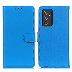 Funda de Cuero Cartera con Soporte Carcasa A03D para Samsung Galaxy A15 4G Azul Cielo