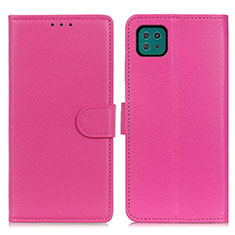 Funda de Cuero Cartera con Soporte Carcasa A03D para Samsung Galaxy A22s 5G Rosa Roja