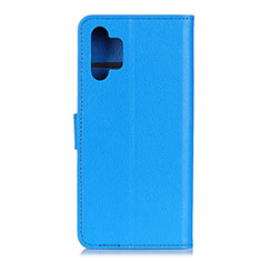 Funda de Cuero Cartera con Soporte Carcasa A03D para Samsung Galaxy A32 4G Azul Cielo