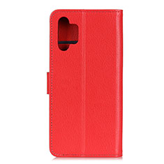 Funda de Cuero Cartera con Soporte Carcasa A03D para Samsung Galaxy A32 5G Rojo