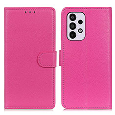 Funda de Cuero Cartera con Soporte Carcasa A03D para Samsung Galaxy A33 5G Rosa Roja