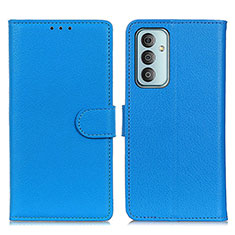 Funda de Cuero Cartera con Soporte Carcasa A03D para Samsung Galaxy F23 5G Azul Cielo