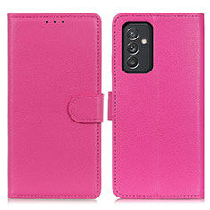 Funda de Cuero Cartera con Soporte Carcasa A03D para Samsung Galaxy F34 5G Rosa Roja