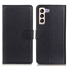 Funda de Cuero Cartera con Soporte Carcasa A03D para Samsung Galaxy S21 Plus 5G Negro