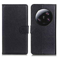 Funda de Cuero Cartera con Soporte Carcasa A03D para Xiaomi Mi 13 Ultra 5G Negro