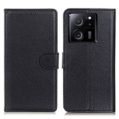 Funda de Cuero Cartera con Soporte Carcasa A03D para Xiaomi Mi 13T Pro 5G Negro