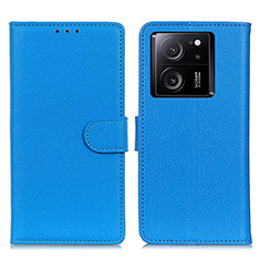 Funda de Cuero Cartera con Soporte Carcasa A03D para Xiaomi Redmi K60 Ultra 5G Azul Cielo