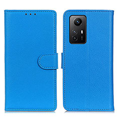 Funda de Cuero Cartera con Soporte Carcasa A03D para Xiaomi Redmi Note 12S Azul Cielo