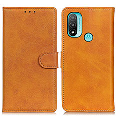 Funda de Cuero Cartera con Soporte Carcasa A04D para Motorola Moto E20 Marron