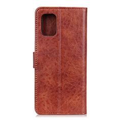 Funda de Cuero Cartera con Soporte Carcasa A04D para Motorola Moto G100 5G Marron