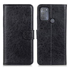 Funda de Cuero Cartera con Soporte Carcasa A04D para Motorola Moto G50 Negro