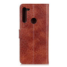 Funda de Cuero Cartera con Soporte Carcasa A04D para Motorola Moto One Fusion Plus Marron