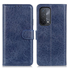 Funda de Cuero Cartera con Soporte Carcasa A04D para Oppo A54 5G Azul