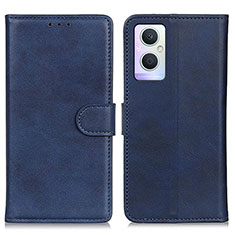 Funda de Cuero Cartera con Soporte Carcasa A04D para Oppo F21 Pro 5G Azul