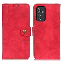 Funda de Cuero Cartera con Soporte Carcasa A04D para Samsung Galaxy A05s Rojo