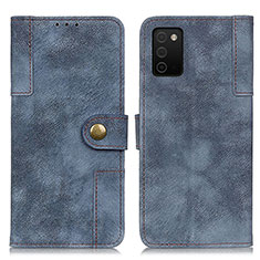 Funda de Cuero Cartera con Soporte Carcasa A04D para Samsung Galaxy F02S SM-E025F Azul