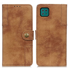 Funda de Cuero Cartera con Soporte Carcasa A04D para Samsung Galaxy F42 5G Marron