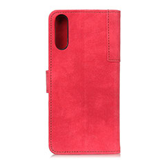 Funda de Cuero Cartera con Soporte Carcasa A04D para Samsung Galaxy M02 Rojo