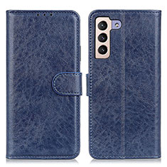 Funda de Cuero Cartera con Soporte Carcasa A04D para Samsung Galaxy S21 FE 5G Azul