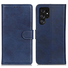 Funda de Cuero Cartera con Soporte Carcasa A04D para Samsung Galaxy S23 Ultra 5G Azul