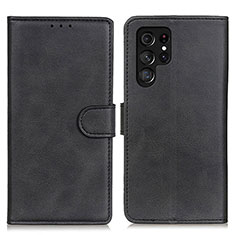 Funda de Cuero Cartera con Soporte Carcasa A04D para Samsung Galaxy S25 Ultra 5G Negro