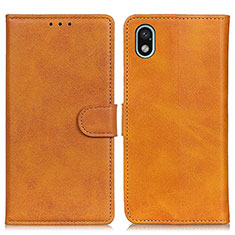 Funda de Cuero Cartera con Soporte Carcasa A04D para Sony Xperia Ace III Marron