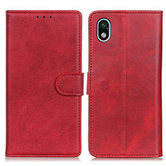 Funda de Cuero Cartera con Soporte Carcasa A04D para Sony Xperia Ace III Rojo