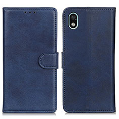 Funda de Cuero Cartera con Soporte Carcasa A04D para Sony Xperia Ace III SO-53C Azul