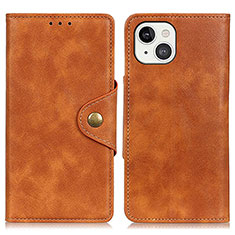 Funda de Cuero Cartera con Soporte Carcasa A05 para Apple iPhone 14 Marron