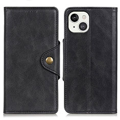 Funda de Cuero Cartera con Soporte Carcasa A05 para Apple iPhone 14 Plus Negro