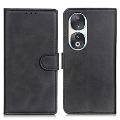 Funda de Cuero Cartera con Soporte Carcasa A05D para Huawei Honor 90 5G Negro