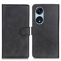 Funda de Cuero Cartera con Soporte Carcasa A05D para Huawei Honor X5 Plus Negro