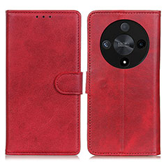 Funda de Cuero Cartera con Soporte Carcasa A05D para Huawei Honor X9b 5G Rojo