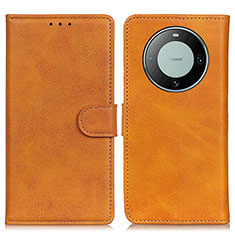 Funda de Cuero Cartera con Soporte Carcasa A05D para Huawei Mate 60 Marron