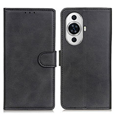 Funda de Cuero Cartera con Soporte Carcasa A05D para Huawei Nova 11 Pro Negro